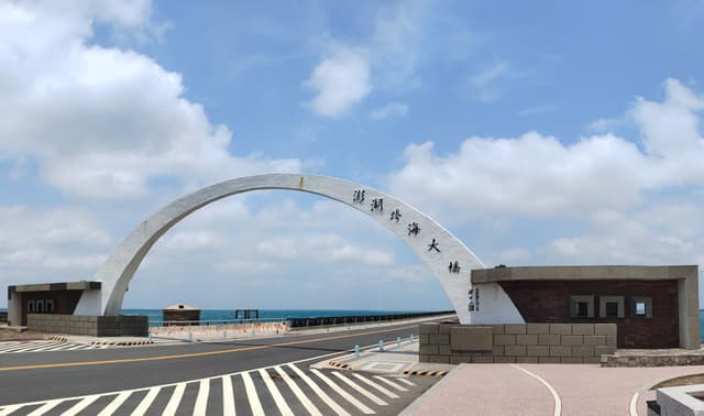 Aerial view of Penghu coastline